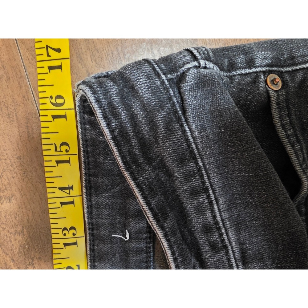 American Eagle Airflex+ Mens Washed Black Denim‎ Jeans 34x29 Stretch 5-Pocket - Picture 13 of 14
